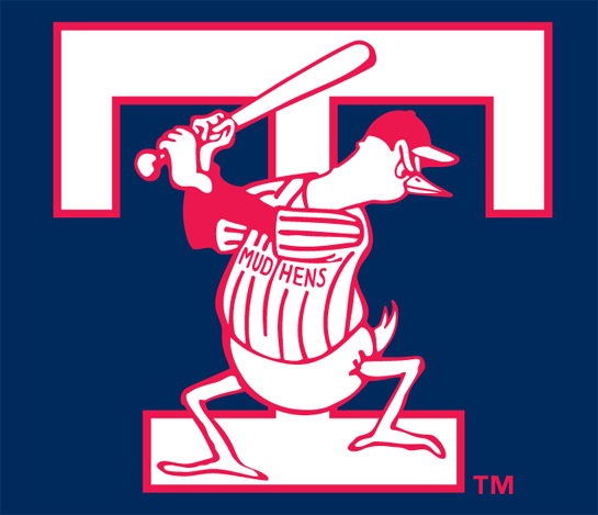 Toledo Mud Hens 19---Pres Cap Logo vinyl decal